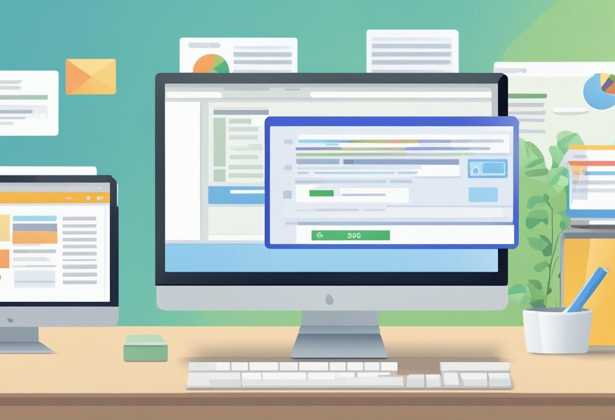 Экран компьютера, на котором отображается длинный URL, сокращаемый до короткой версии. Рядом с сокращенным URL видны значок ссылки и количество символов